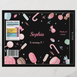 Chips Bag Candyland Wrapper Party Favor Bag Flyer