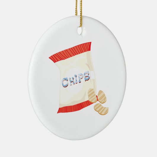 Chips Bag Keramisch Ornament (Rechts)