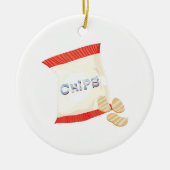 Chips Bag Keramisch Ornament (Voorkant)