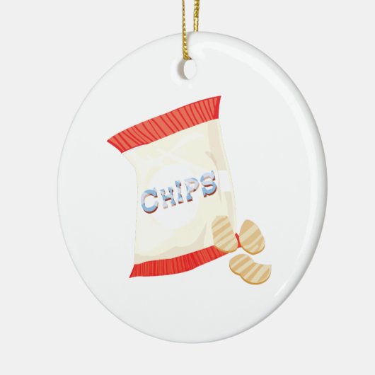 Chips Bag Keramisch Ornament (Links)