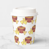 Chips Chili Con Queso Blanco Nachos Kaasdip Papieren Bekers (Links)