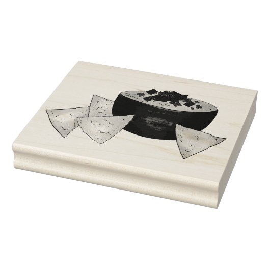 Chips Chili Con Queso Blanco Nachos Kaasdip Rubberstempel (Stempel)
