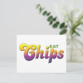 Chips, Eat Briefkaart (Staand voorkant)