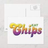 Chips, Eat Briefkaart (Voorkant / Achterkant)