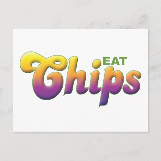 Chips, Eat Briefkaart (Voorkant)