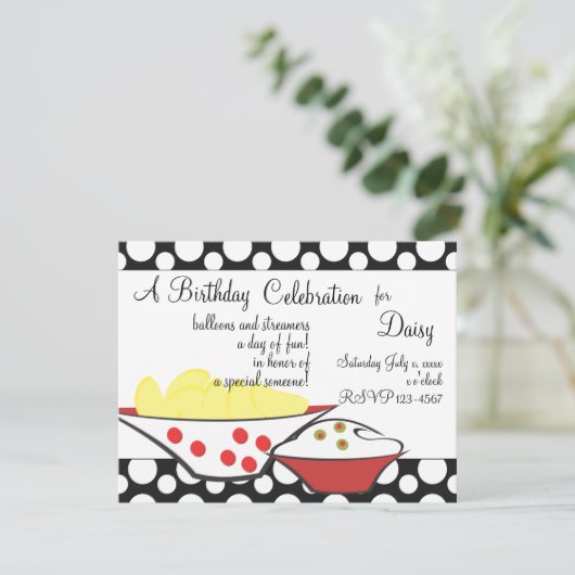 Chips en dips kaart (Staand voorkant)