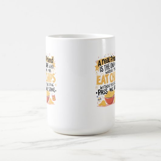 Chips en echte vrienden koffiemok (Center)