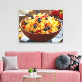 chips en fruit canvas afdruk (Insitu (Woonkamer))