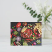 Chips en Homemade Salsa Briefkaart (Staand voorkant)