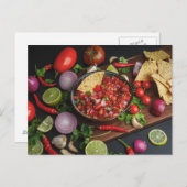 Chips en Homemade Salsa Briefkaart (Voorkant / Achterkant)