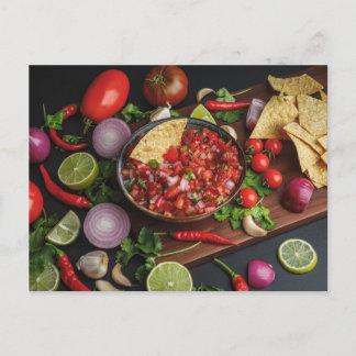Chips en Homemade Salsa Briefkaart