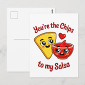 Chips en Salsa Briefkaart (Voorkant / Achterkant)