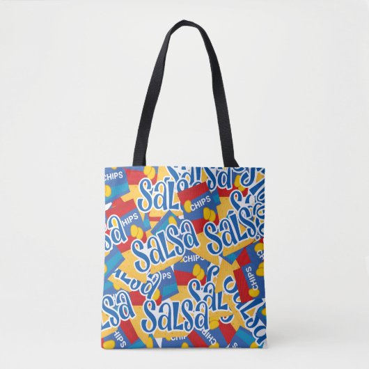 Chips en Salsa Canvas tas | Grappig kostuum access (Voorkant)