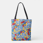Chips en Salsa Canvas tas | Grappig kostuum access (Achterkant)