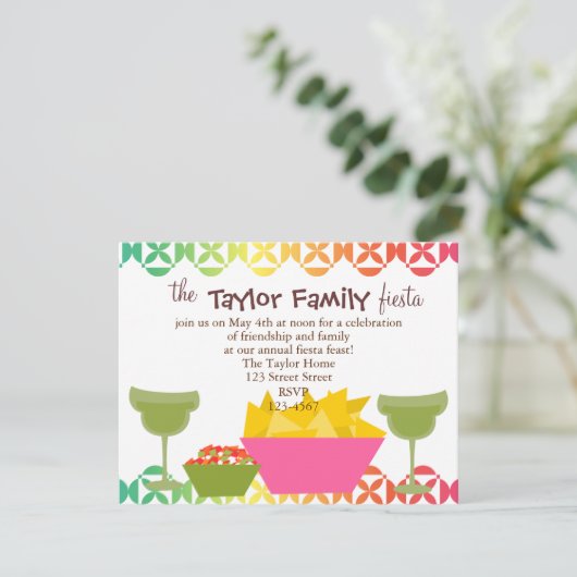 Chips en Salsa Kaart (Staand voorkant)