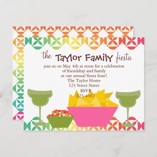 Chips en Salsa Kaart (Voorkant / Achterkant)