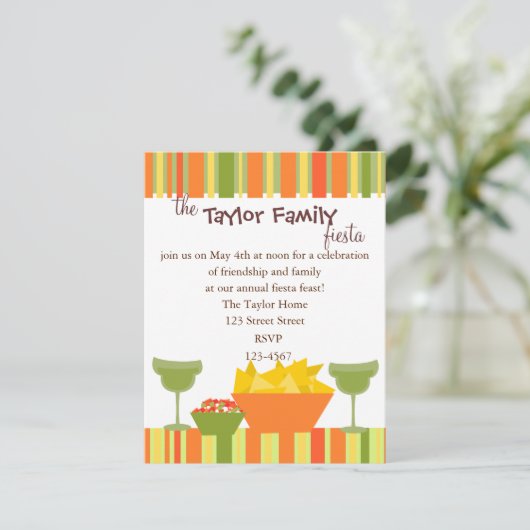 Chips en Salsa Kaart (Staand voorkant)