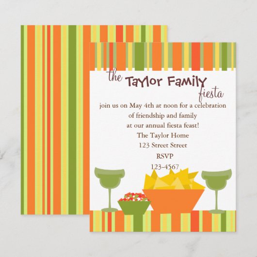 Chips en Salsa Kaart (Voorkant / Achterkant)