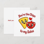 Chips en Salsa kaart (Voorkant / Achterkant)
