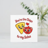 Chips en Salsa kaart (Staand voorkant)
