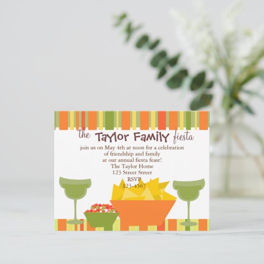 Chips en Salsa Kaart (Staand voorkant)