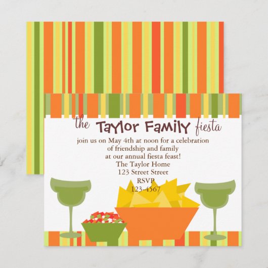 Chips en Salsa Kaart (Voorkant / Achterkant)