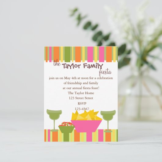 Chips en Salsa Kaart (Staand voorkant)