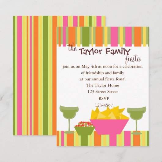 Chips en Salsa Kaart (Voorkant / Achterkant)