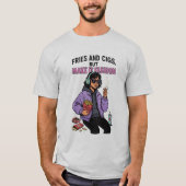 Chips en sigaren, maar de stijl is nog steeds vuur t-shirt (Voorkant)