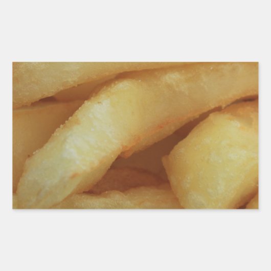 Chips/Fries Rechthoekige Sticker (Voorkant)