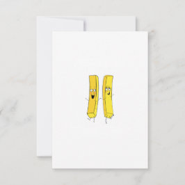 Chips, frietjes thema bedankkaart