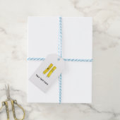 Chips, frietjes thema cadeaulabel (Met Touw)