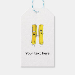 Chips, frietjes thema cadeaulabel