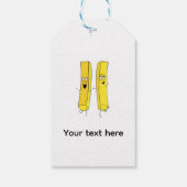 Chips, frietjes thema cadeaulabel (Achterkant)