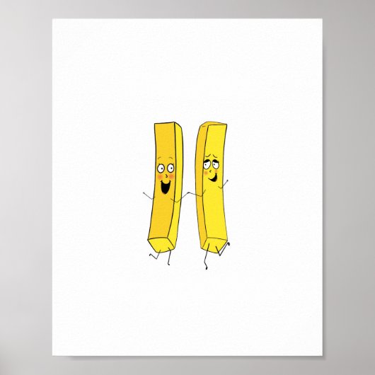 Chips, frietjes thema poster (Voorkant)