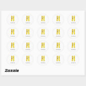 Chips, frietjes thema ronde sticker (Vel)