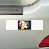 Chips Gambling Casino Win Game Luck Risk Bet Bumpersticker (Op auto)