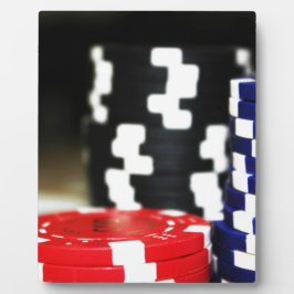 Chips Gambling Casino Win Game Luck Risk Bet Fotoplaat