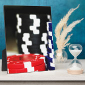 Chips Gambling Casino Win Game Luck Risk Bet Fotoplaat (Zijkant)