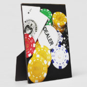 Chips Gambling Casino Win Game Luck Risk Bet Fotoplaat (Zijkant)