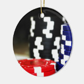 Chips Gambling Casino Win Game Luck Risk Bet Keramisch Ornament (Links)