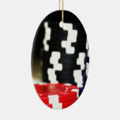 Chips Gambling Casino Win Game Luck Risk Bet Keramisch Ornament (Rechts)