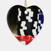 Chips Gambling Casino Win Game Luck Risk Bet Keramisch Ornament (Rechts)