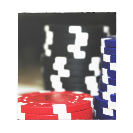 Chips Gambling Casino Win Game Luck Risk Bet Notitieblok (Voorkant)