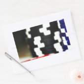 Chips Gambling Casino Win Game Luck Risk Bet Rechthoekige Sticker (Envelop)