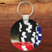 Chips Gambling Casino Win Game Luck Risk Bet Sleutelhanger (Voorkant)