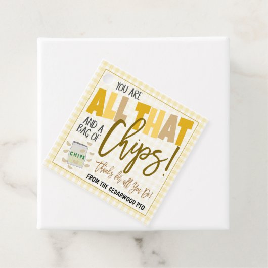 Chips Gift Label (In situ)