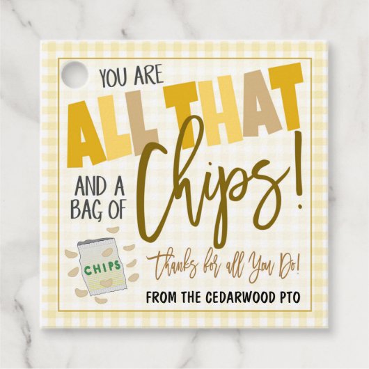 Chips Gift Label (Voorkant)