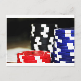 Chips Gokken Casino Winnen Spel Geluk Risico Inzet Briefkaart