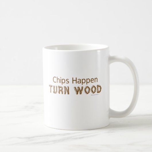 Chips Happen draai Wood Koffiemok (Rechts)